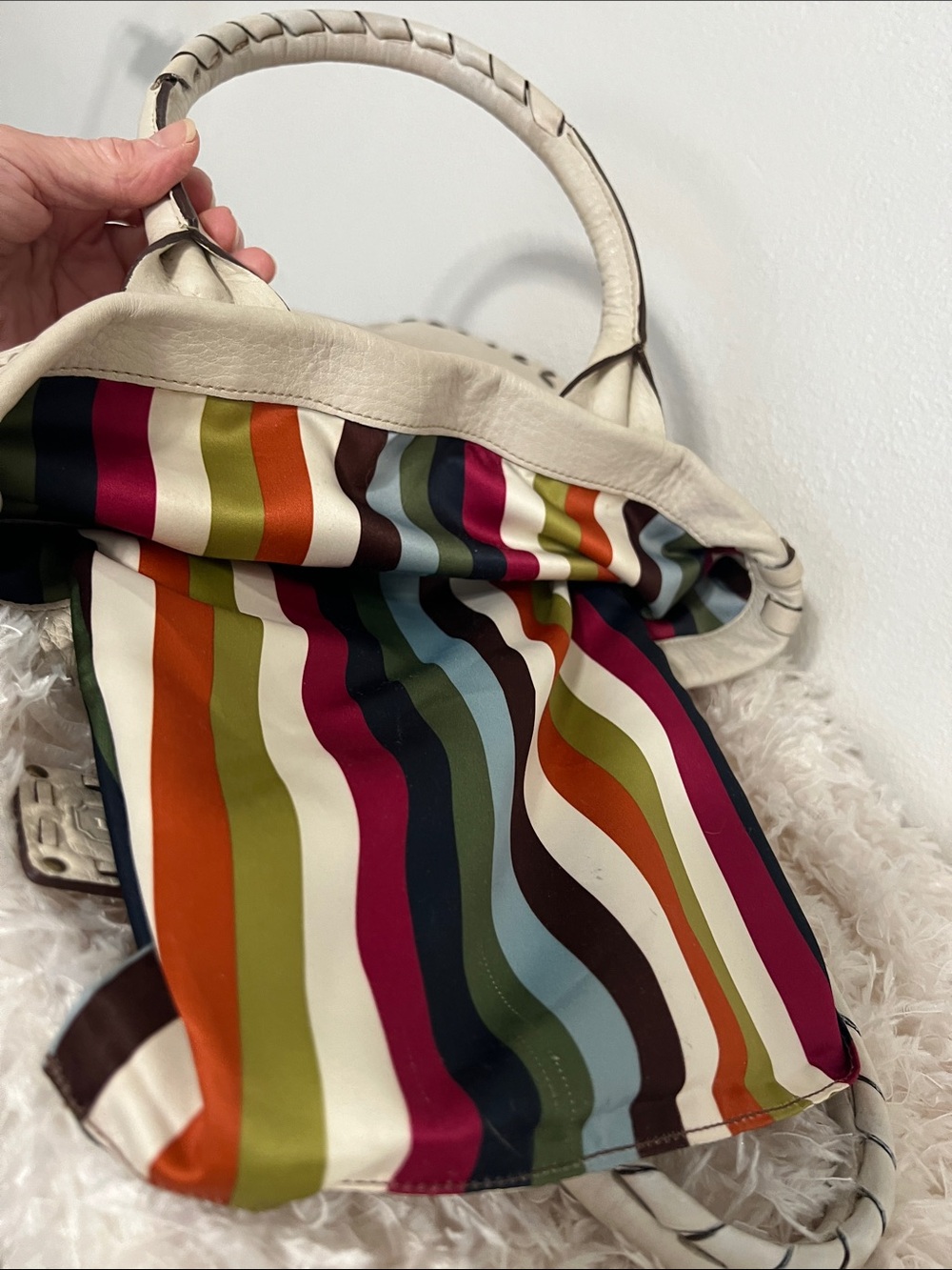 Rare Sample Coach Legacy Thompson Slim Tote Cream - Picture 16 of 16